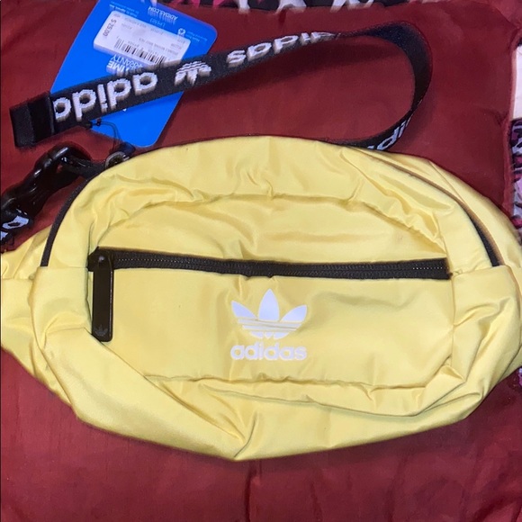 adidas Handbags - Adidas yellow Fanny pack